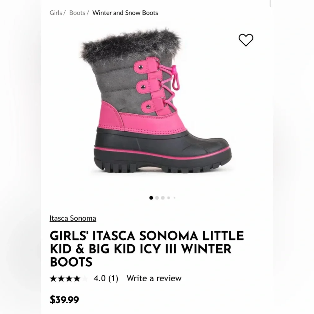 Kid’s Itaska Icy 3 (III) Grey&Pink US Size 4